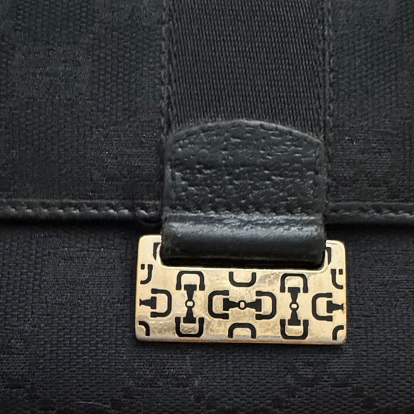 Gucci Black Wallet with Gold Accent - Picture 3 of 7